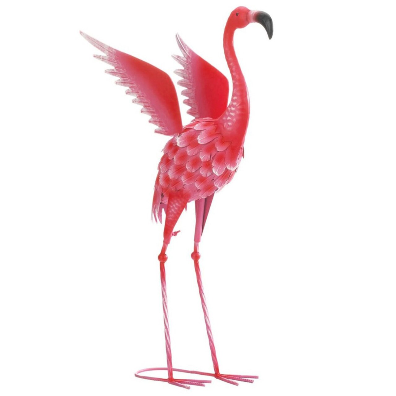 Summerfield Terrace Home Decorative Flying Flamingo Metal Garden Decor Head Up - 27.5 Inches